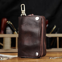 Load image into Gallery viewer, Retro Handmade Leather Wallet Key Bag
