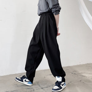 Retro Plaid Casual Straight Harem Pants