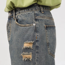 Load image into Gallery viewer, Straight Shredded Casual Jeans
