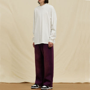 Washed Solid Gradient Trousers