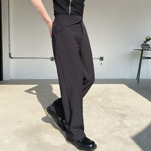 Load image into Gallery viewer, Asymmetric Waist Loops Detail Lounge Pants
