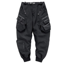 Load image into Gallery viewer, Functional Style Simple Black Cargo Pants
