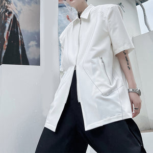 Zip Short Sleeve Shirt