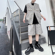 Load image into Gallery viewer, Vest And Shorts Casual Two Piece Set
