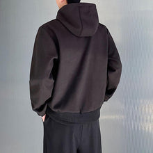 Load image into Gallery viewer, Half Zipper Stand Collar Hooded Sweatshirt
