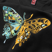 Load image into Gallery viewer, Butterfly Embroidery Short Sleeve T-Shirt
