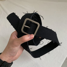 Load image into Gallery viewer, Fringe Trim Buckle Belt
