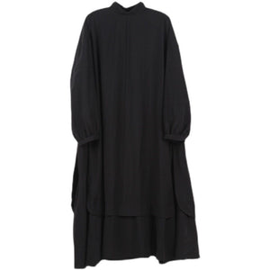 Simple Irregular Long Sleeve Dress