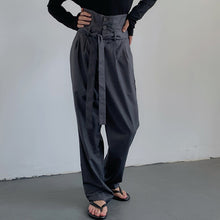 Load image into Gallery viewer, High Waist Mopping Casual Trousers
