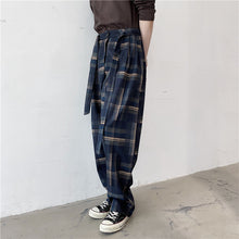 Load image into Gallery viewer, Retro Plaid Casual Straight Harem Pants
