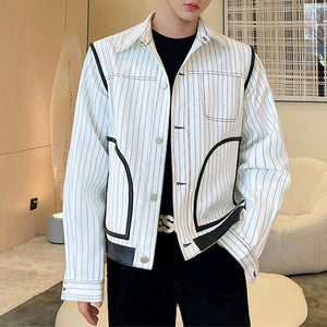 Vintage White Striped Jacket