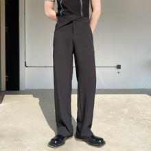 Load image into Gallery viewer, Asymmetric Waist Loops Detail Lounge Pants
