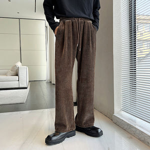 Corduroy Elastic Waist Trousers