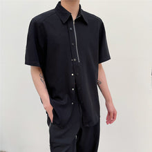 Load image into Gallery viewer, Zip-Place Short Sleeve Shirt Top
