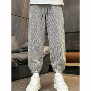 Loose Striped Wide-leg Casual Straight Pants