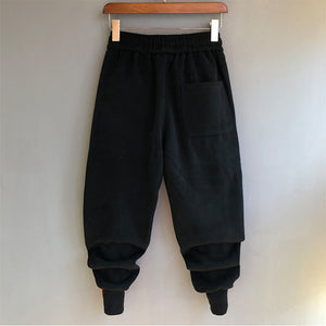 Slim Casual Solid Harem Lounge Pants