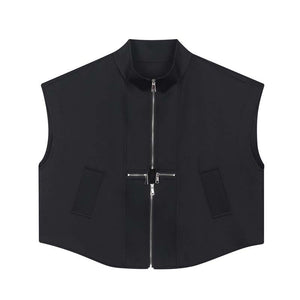 Zipper Stitching Tooling Stand Collar Vest