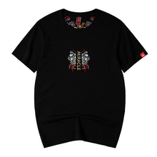 Load image into Gallery viewer, Fish Embroidered Loose Short Sleeve T-Shirt
