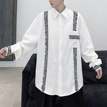 Load image into Gallery viewer, Patch Panel Loose Long Sleeve Shirt
