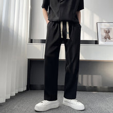 Load image into Gallery viewer, Loose Short Sleeve Pleated Two Piece Suit
