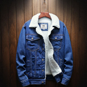 Winter Single-breasted Denim Cotton Jacket