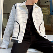 Load image into Gallery viewer, Vintage White Striped Jacket
