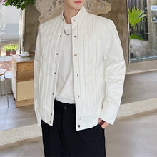 Load image into Gallery viewer, Pleated Stand Collar Jacket
