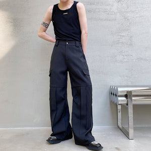 Loose Casual Big Pocket Trousers