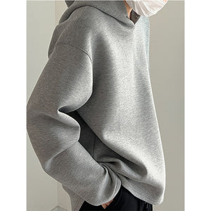 Solid Color Casual Hoodie