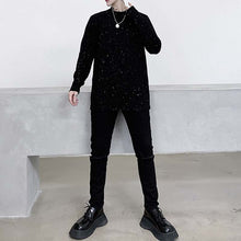 Load image into Gallery viewer, Dark Glitter Sequin Long Sleeve T-Shirt
