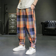 Load image into Gallery viewer, Men&#39;s Plaid Harem Pants
