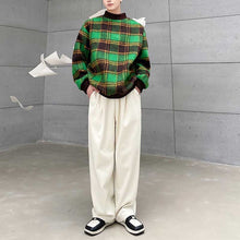 Load image into Gallery viewer, Green Plaid Pullover Sweatshirt
