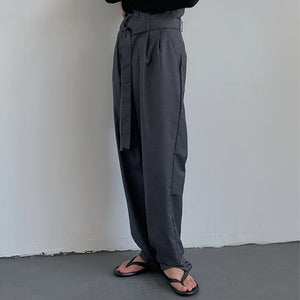 High Waist Mopping Casual Trousers