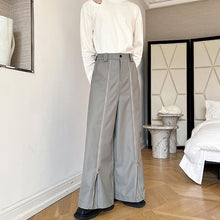 Load image into Gallery viewer, Zip Trim Loose Wide-Leg Lounge Pants
