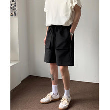 Load image into Gallery viewer, Drawstring Straight Large Pocket Cargo Cropped Shorts
