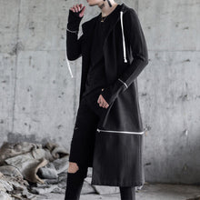 Load image into Gallery viewer, Stage Hooded Long Trench Coat
