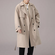 Load image into Gallery viewer, Solid Double-breasted Loose Trench Coat
