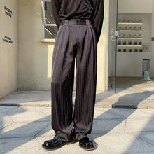 Load image into Gallery viewer, Pinstripe Loose-fitting Slacks
