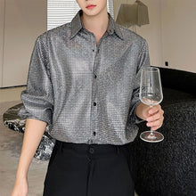 Load image into Gallery viewer, Silver Sequin Shirt
