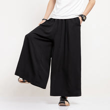 Load image into Gallery viewer, Dropped Wide-Leg Loose Ninth Pants
