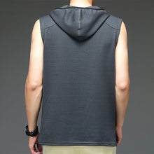 Load image into Gallery viewer, Summer Hooded Sleeveless Sports Tank Top
