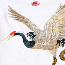 Load image into Gallery viewer, Crane Embroidered Short Sleeve T-Shirt
