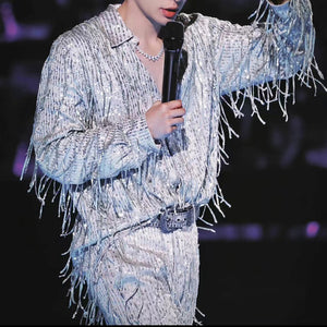 Sequin Tassels Party Stage Performance Shirts and Pants