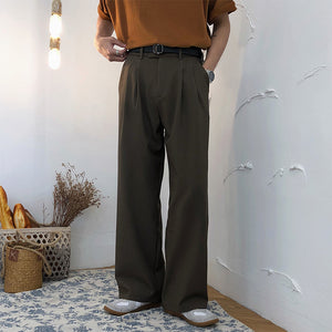 Straight Loose Wide-Leg Casual Pants