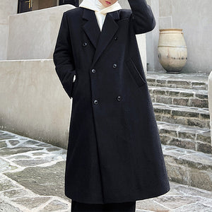 Mid Length Over The Knee Loose  Coat