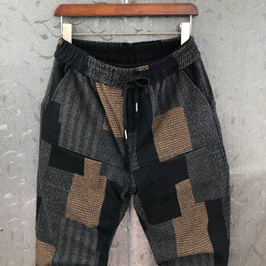 Color Block Slim Fit Harem Pants