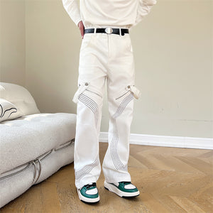 Geometry Line Embroidery Lounge Pants