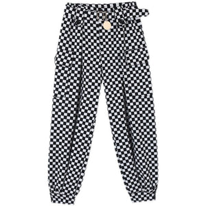 Checkerboard Woolen Trousers