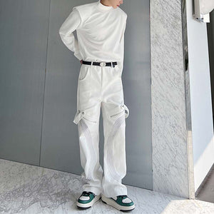 Geometry Line Embroidery Lounge Pants