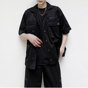 Multi Pocket Cargo Short Sleeved Shirt